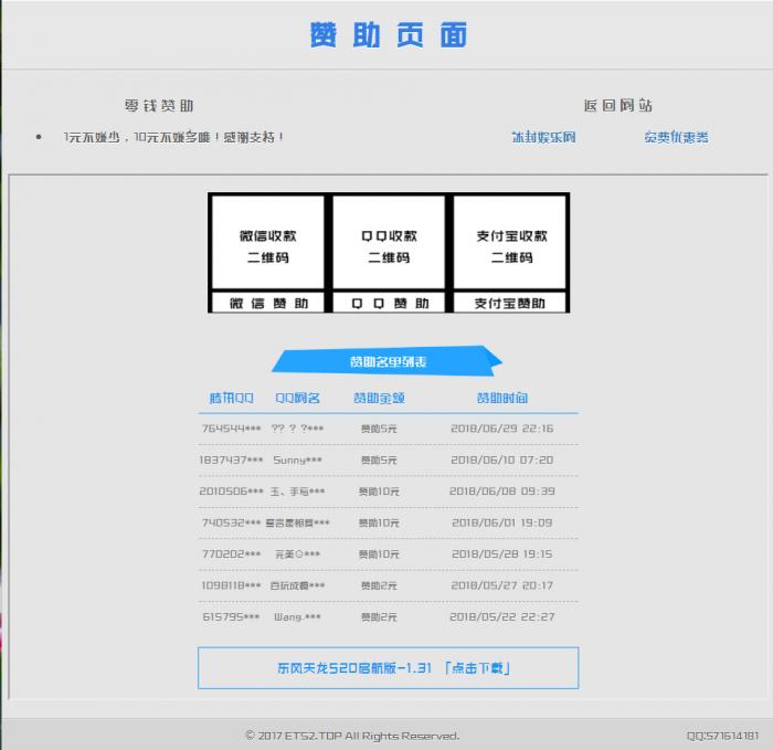 最新漂亮的赞助打赏单页HTML源码-淘源码网